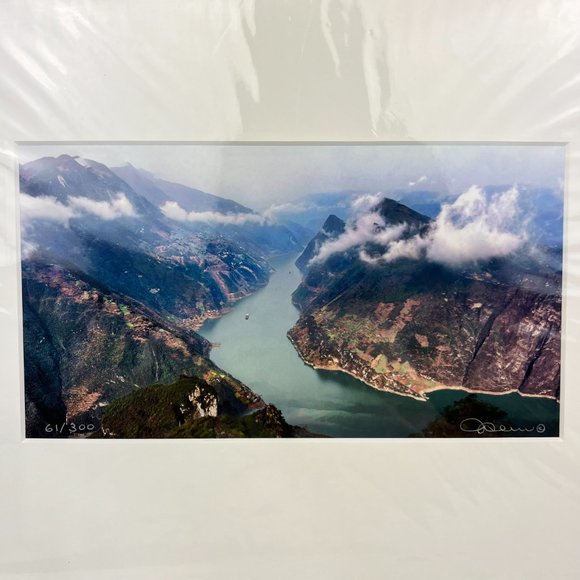 Michael J Leu Art Print SIGNED #/300 Cityscape Mountains River Cloud Scenic 1 - Picture 2 of 8